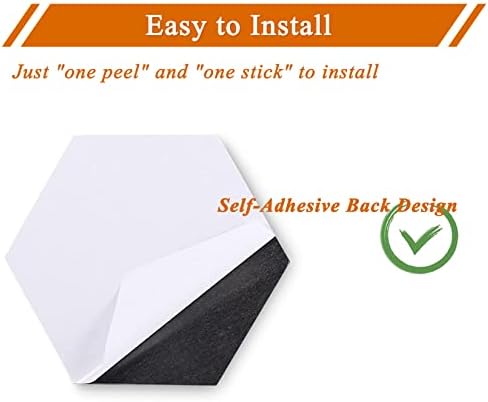 8 Pcs Hexagon Felt Cork Bulletin Board Tiles, Self Adhesive DIY Bulletin Board Pin Board for Office School Home Wall Decor Memos Photos Display(Light Purple)