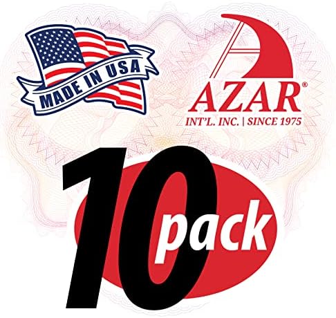 Azar Displays 112768 2" W x 8" H Vertical L-Shaped Sign Holder-10pk